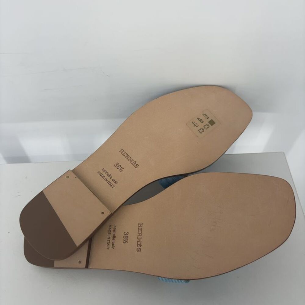 Hermes Denim Fabric Sandals - Picture 4 of 7
